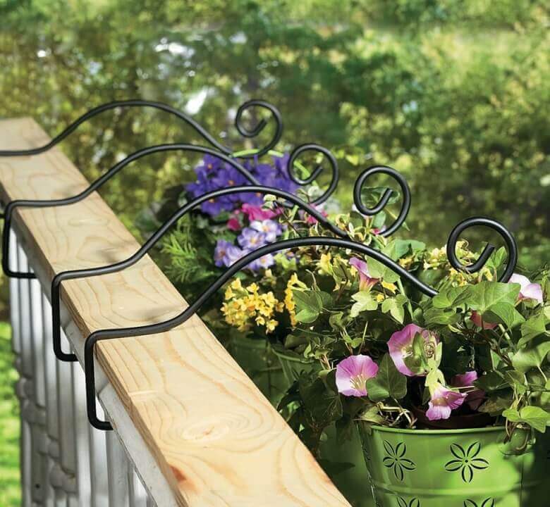 hanging rail planters